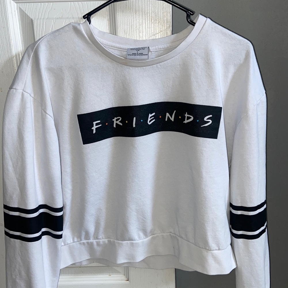 “Friends” Cropped Long Sleeve